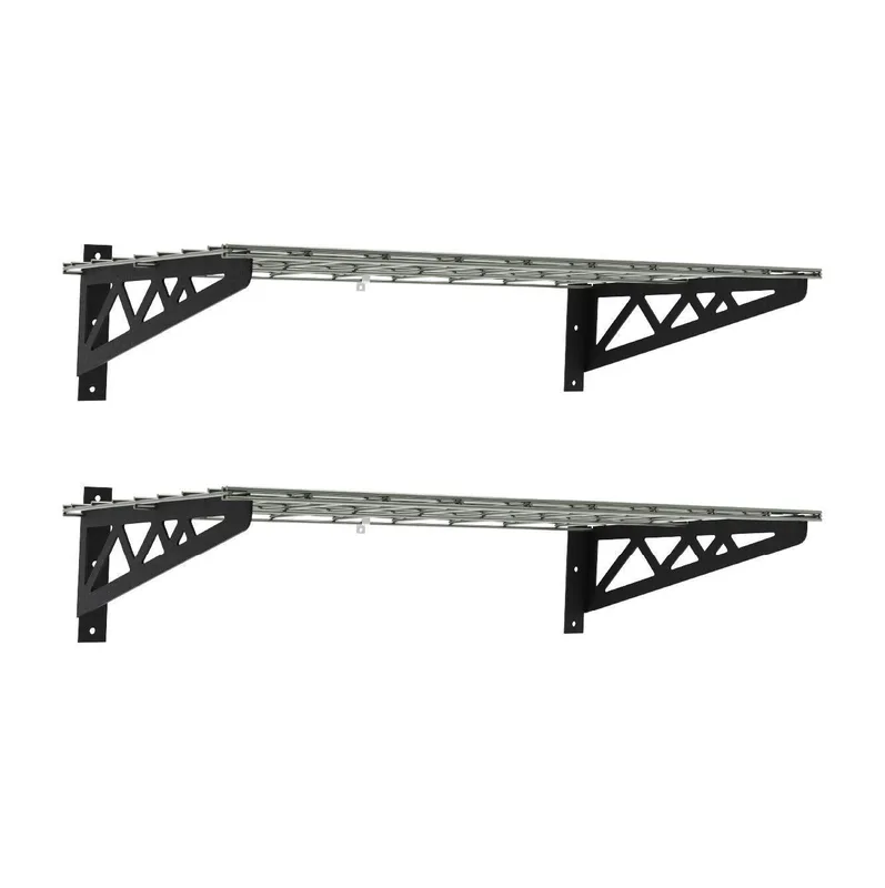 1.5' x 6' Wall Shelf (with Hooks)