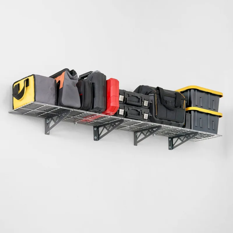 1' x 6' Wall Shelf (with Hooks) 2