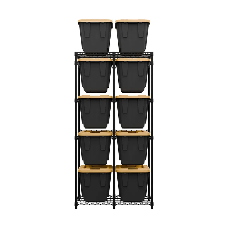 12 Gallon Storage Bin Rack with Bins 2