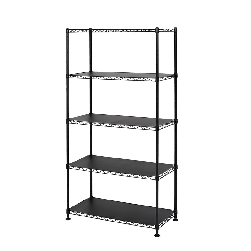 14" x 30" x 60" 5-Tier Wire Rack - Black