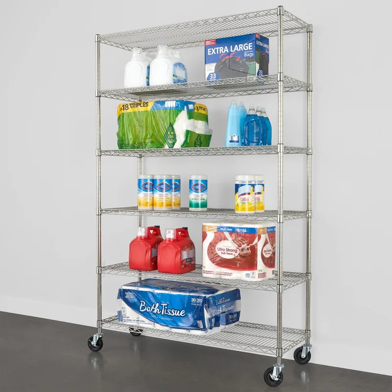 18" x 48" x 72" 6-Tier Wire Rack 3