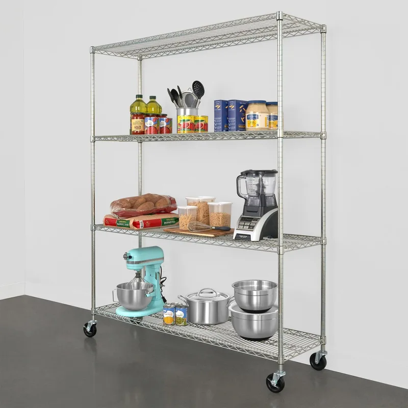 18" x 60" x 72" 4-Tier Wire Rack 3