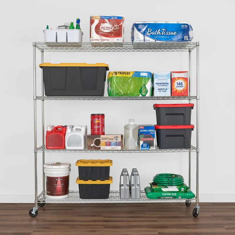 18" x 72" x 72" 4-Tier Wire Rack 2