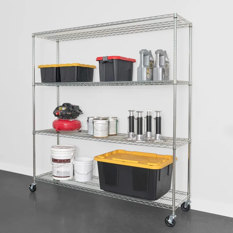 18" x 72" x 72" 4-Tier Wire Rack 3