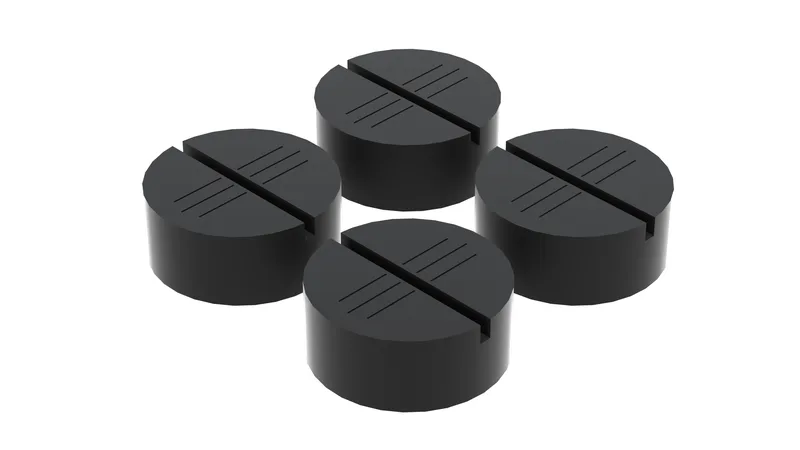 2-Post Slipover Pads Round Pad (4-Pack)