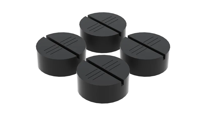 2-Post Slipover Pads Round Pad (4-Pack) 2