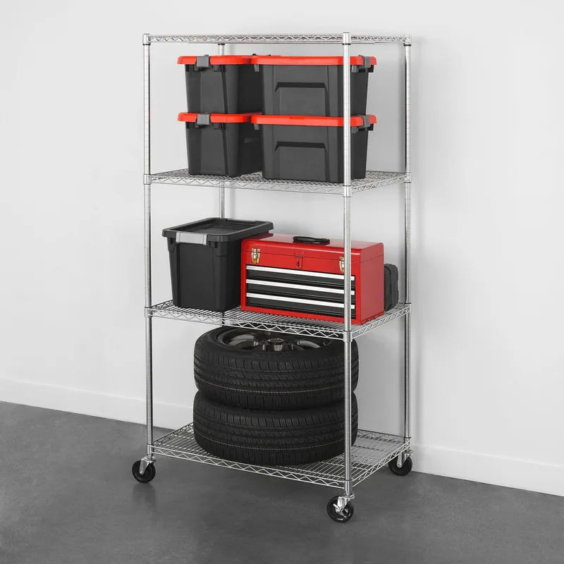 24" x 36" x 72" 4-Tier Wire Rack 3