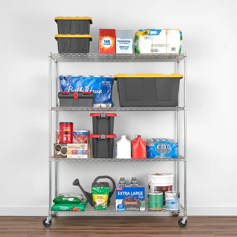 24" x 60" x 72" 4-Tier Wire Rack 2