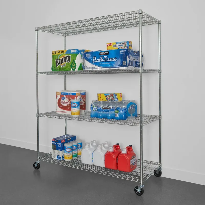 24" x 60" x 72" 4-Tier Wire Rack 3