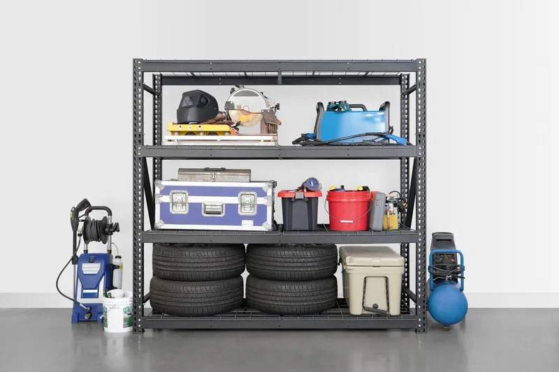 24" x 77" x 72" Industrial Garage Shelving 2