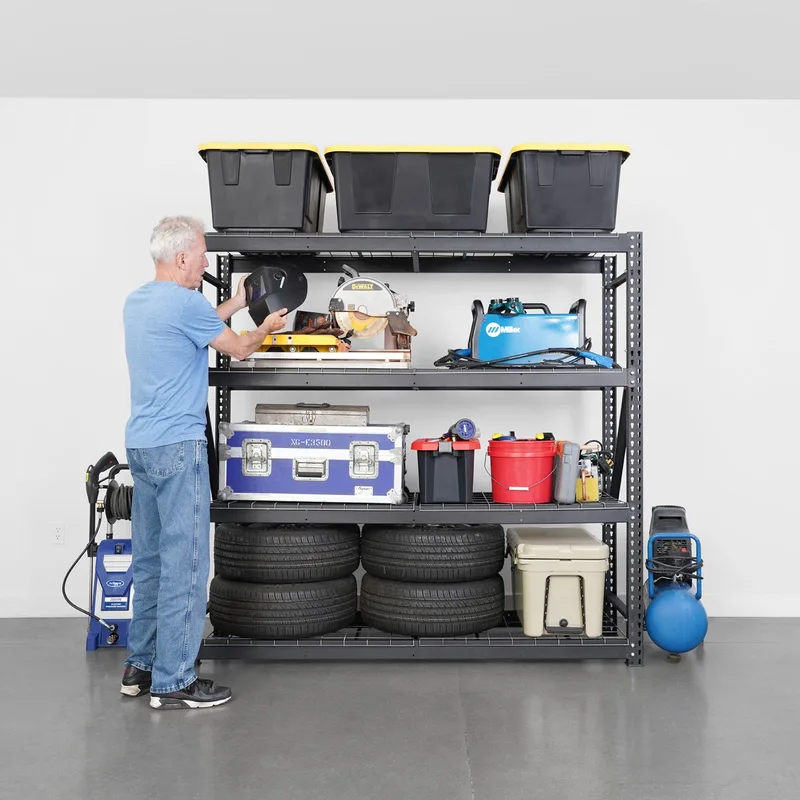24" x 77" x 72" Industrial Garage Shelving 3