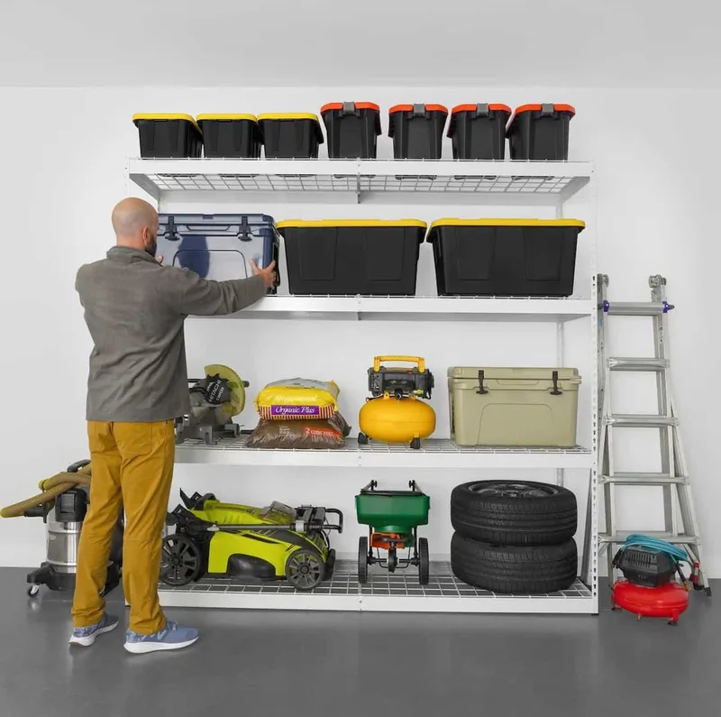 24" x 92" x 84" Heavy Duty Garage Shelving 3