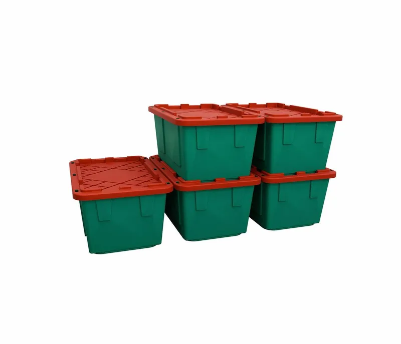 27 Gallon Christmas Storage Bins - Set of 5