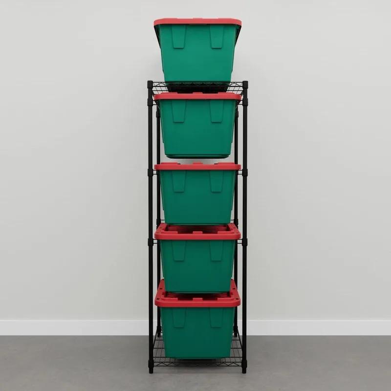 27 Gallon Christmas Storage Bins - Set of 5 4