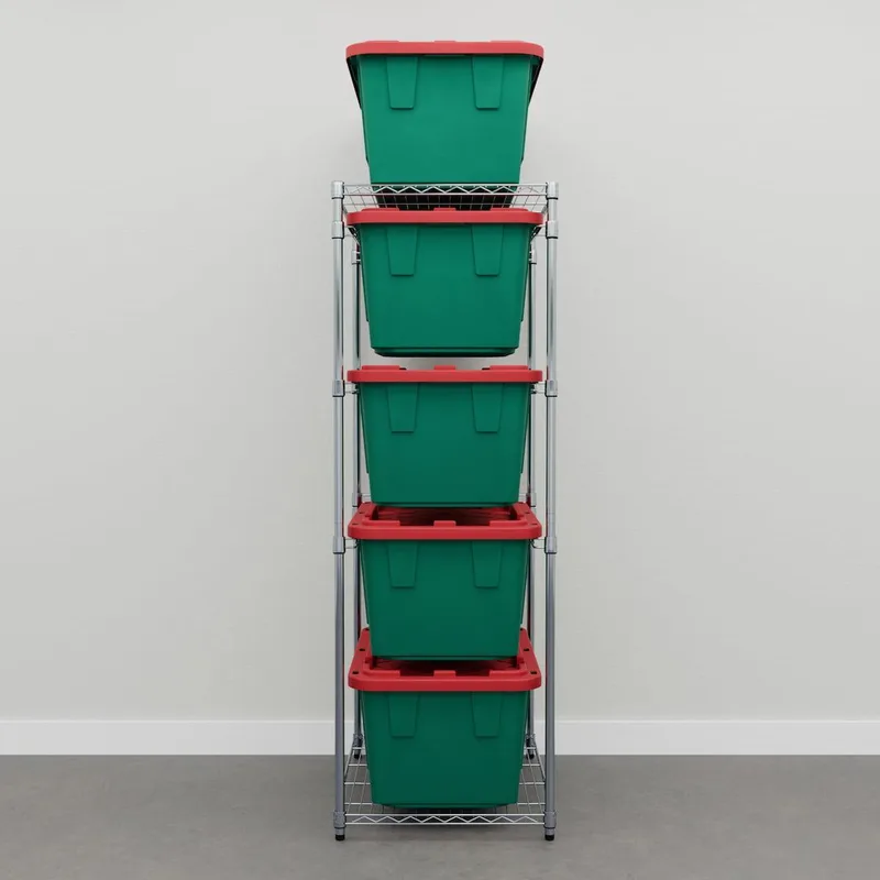 27 Gallon Christmas Storage Bins - Set of 5 5