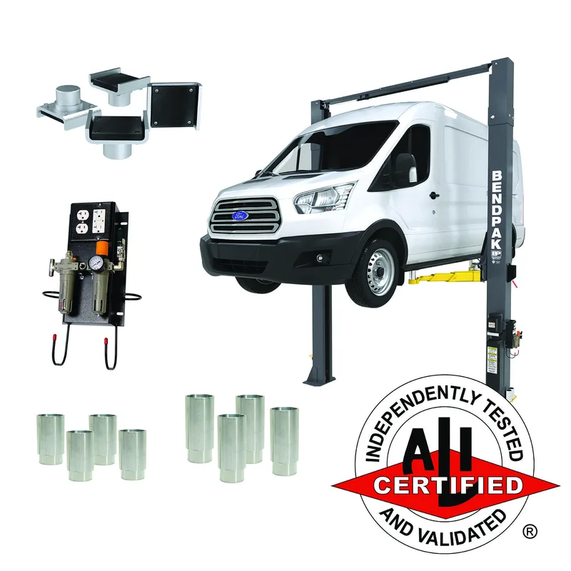 BendPak 10AP-168 Pro Series Two Post Car Lift - 10,000-Lb Capacity - 168" Extended Height