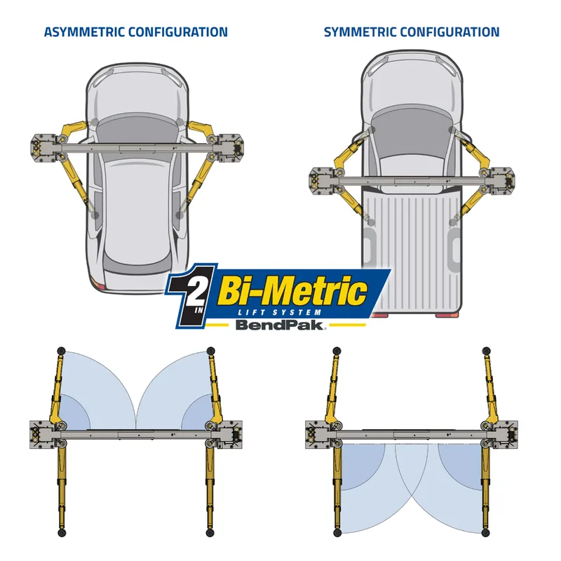 BendPak 10AP-168 Two Post Car Lift - 10,000-Lb Capacity - 168" Extended Height 5