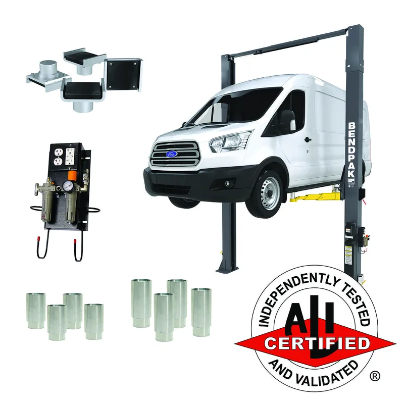 BendPak 10APX-181 Pro Series Two Post Car Lift - 10,000-Lb Capacity - 181" Extended Height