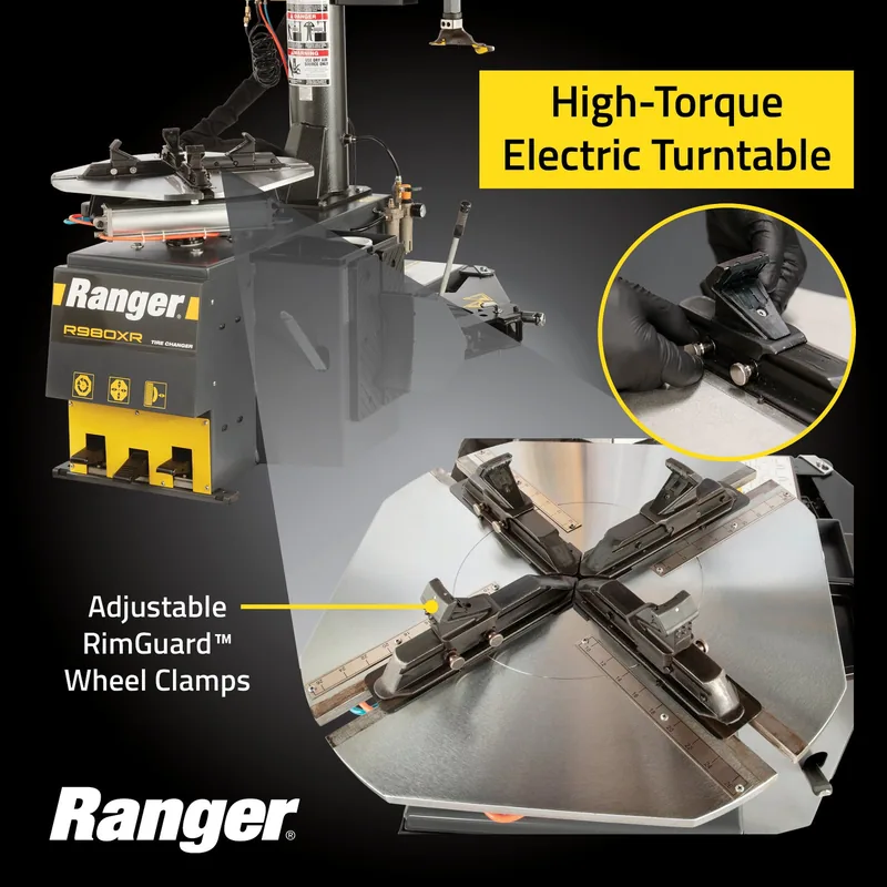 Ranger R980XR Swing-Arm Tire Changer and LS45DS Wheel Balancer Package 5