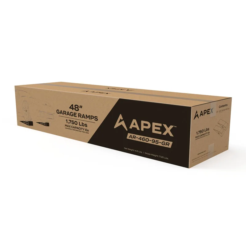 APEX 48-inch Lightweight Foam Garage Ramp Kit - Set of 2 7