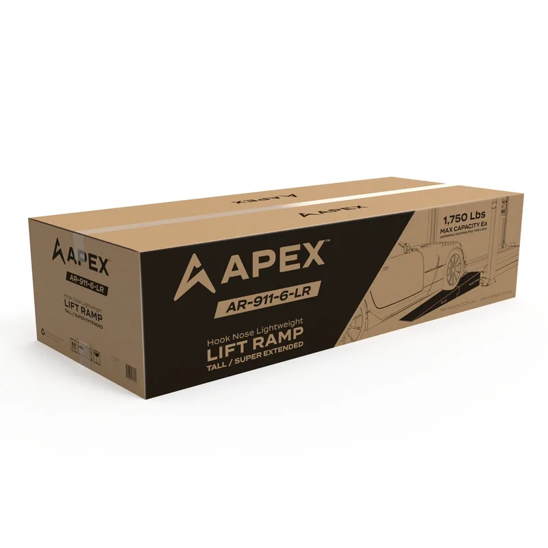 APEX 96-inch Lightweight Foam Four-Post Ramp Kit - Set of 2 10