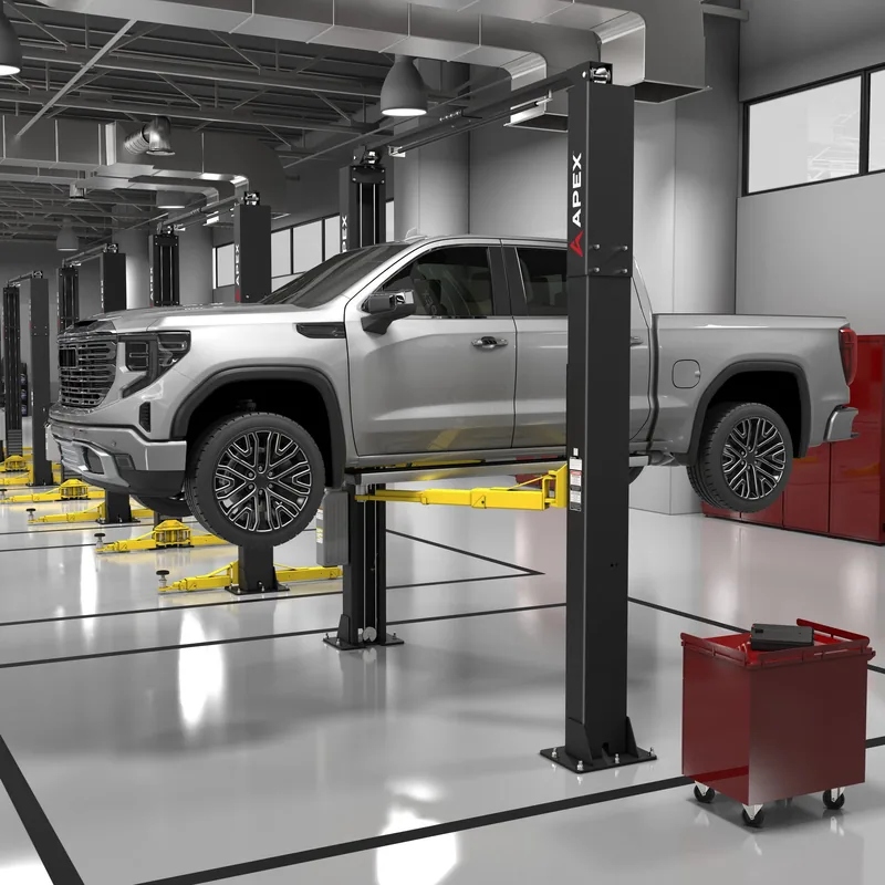 APEX AL10C Clearfloor Two-Post Lift - 10,000-lbs. Capacity 3