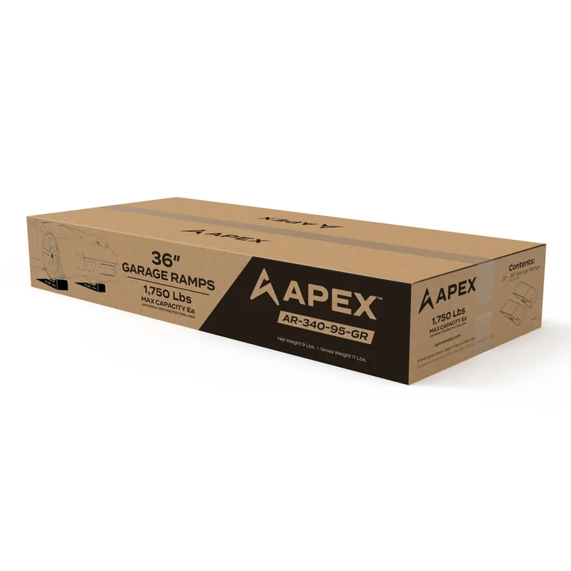 APEX 36-inch Lightweight Foam Trailer Ramp Kit - Set of 2 9