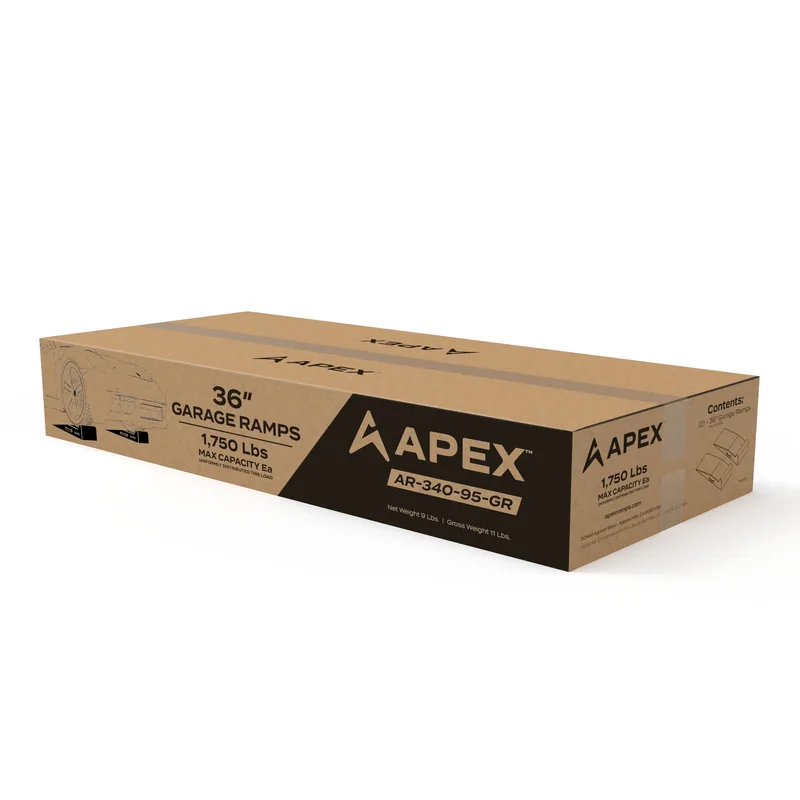 APEX 36-inch Lightweight Foam Garage Ramp Kit - Set of 2 8
