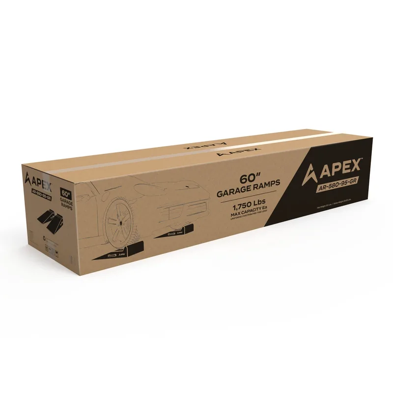 APEX 60-inch Lightweight Foam Garage Ramp Kit - Set of 2 9