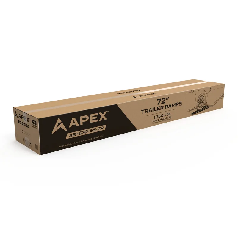 APEX 72-inch Lightweight Foam Trailer Ramp Kit - Set of 2 8