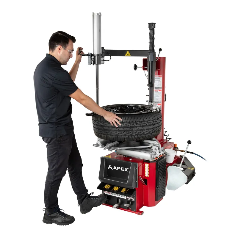 APEX AT26A and AB24M Tire Changer and Wheel Balancer Combo 2