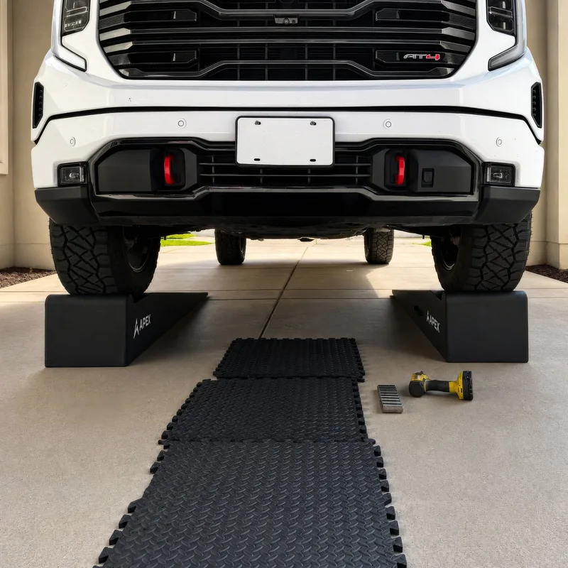 APEX 60-inch Lightweight Foam Garage Ramp Kit - Set of 2 4