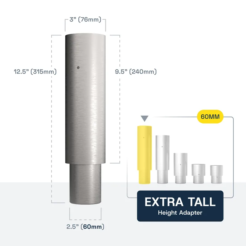BendPak Extra Tall Truck and Van Adapters for Two-Post Lifts - 240mm - 60mm Pin - Set of 2 3