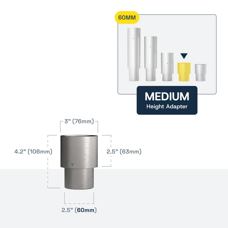 BendPak Medium Truck and Van Adapters for Two-Post Lifts - 63mm - 60mm Pin - Set of 4 2