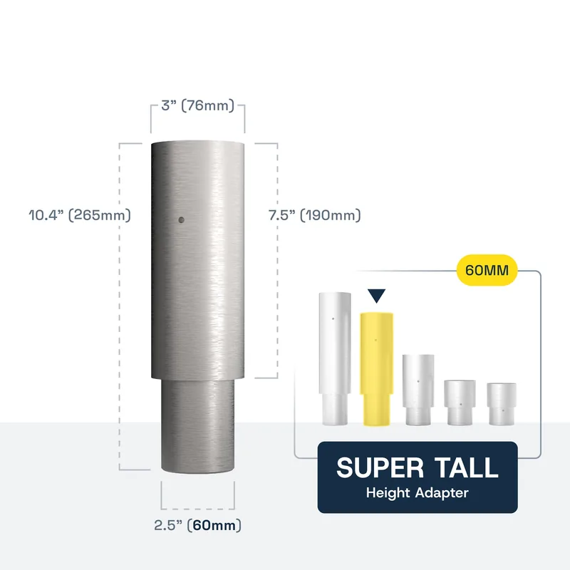 BendPak Super Tall Truck and Van Adapters for Two-Post Lifts - 190mm - 60mm Pin - Set of 2 4