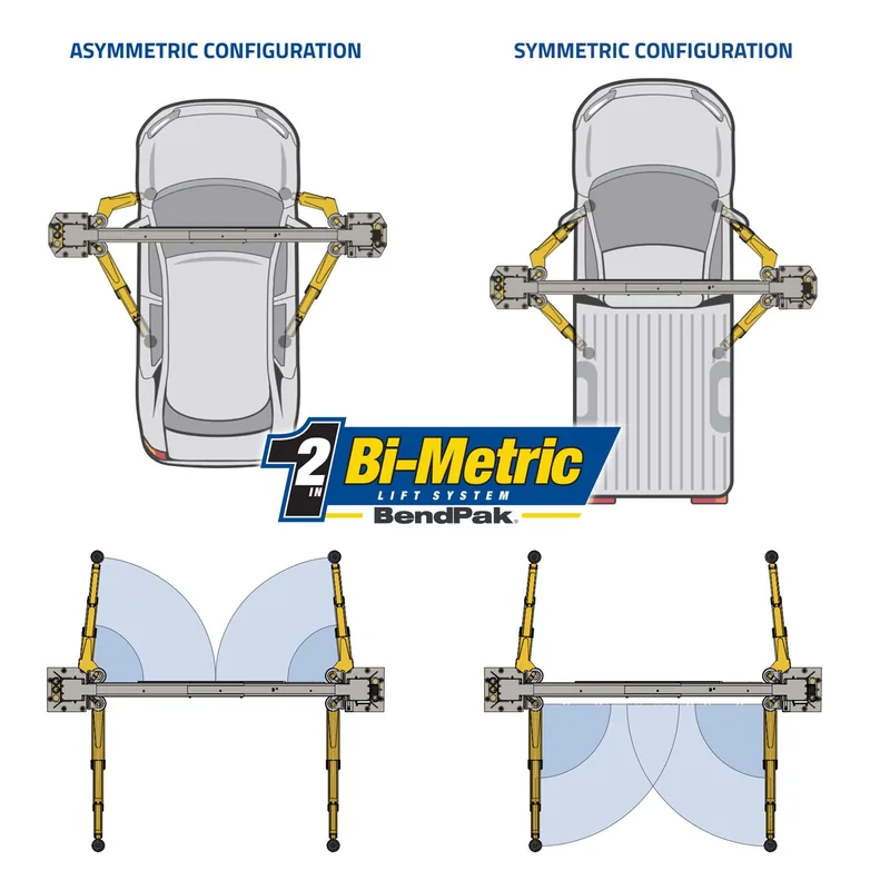 BendPak 9APF Two-Post Lift for Low Ceilings - 9,000 lb Capacity 8