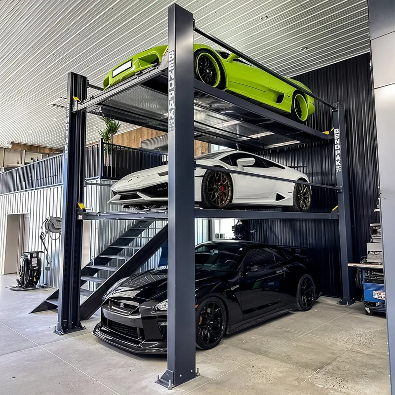 BendPak HD-973P Tri-Level Parking Lift - 9,000-lbs. and 7,000-lbs. Capacity 4
