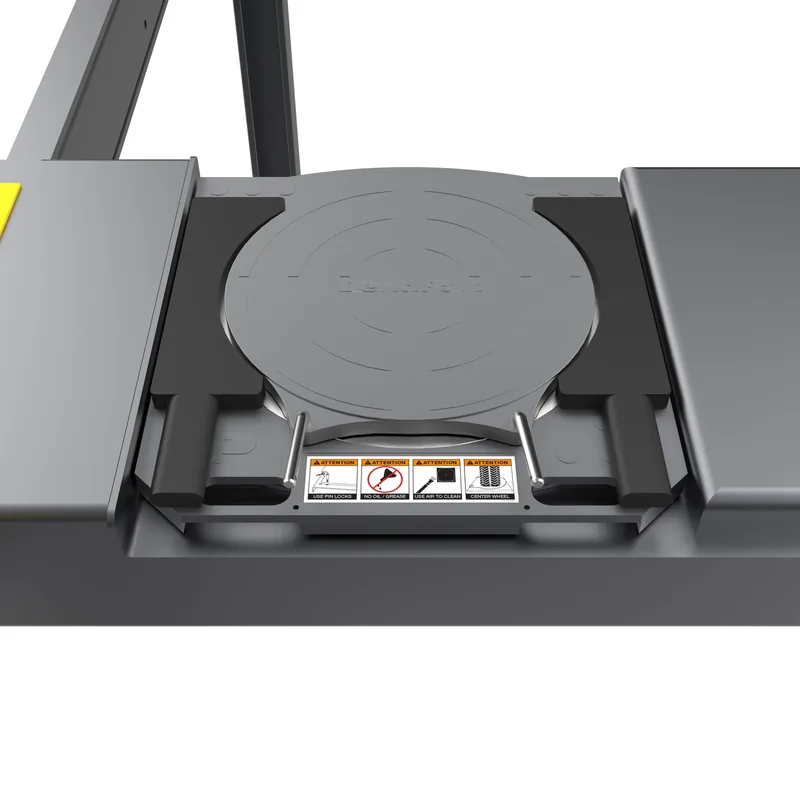 BendPak HDS14LSXE Four-Post Alignment Lift Package with RJ7W Rolling Jacks and Airline Kit 4