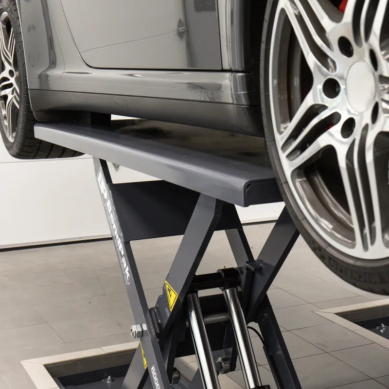 BendPak MDS-6EXF Extended Flush-Mount Open-Center Mid-Rise Scissor Lift - 6,000-lbs. Capacity 4