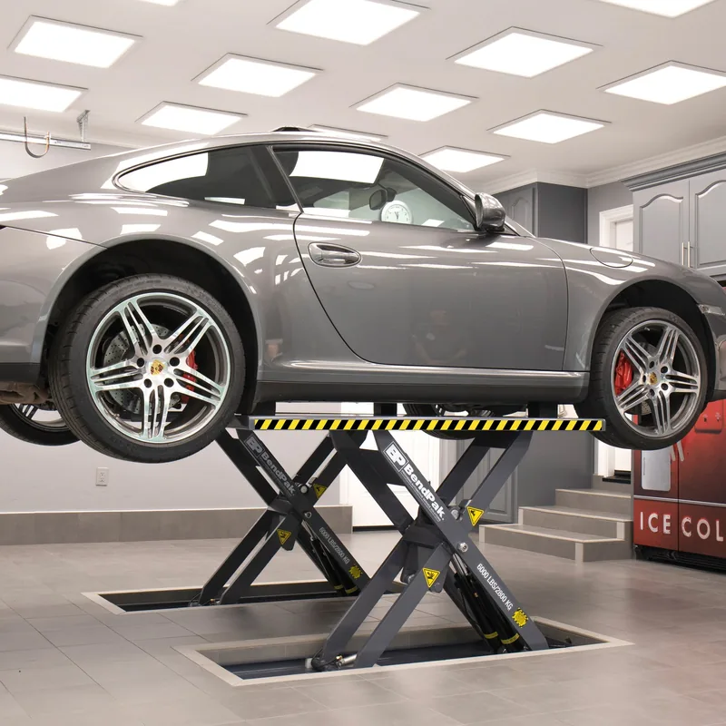 BendPak MDS-6LPF Flush-Mount Open-Center Mid-Rise Scissor Lift - 6,000-lbs. Capacity 5