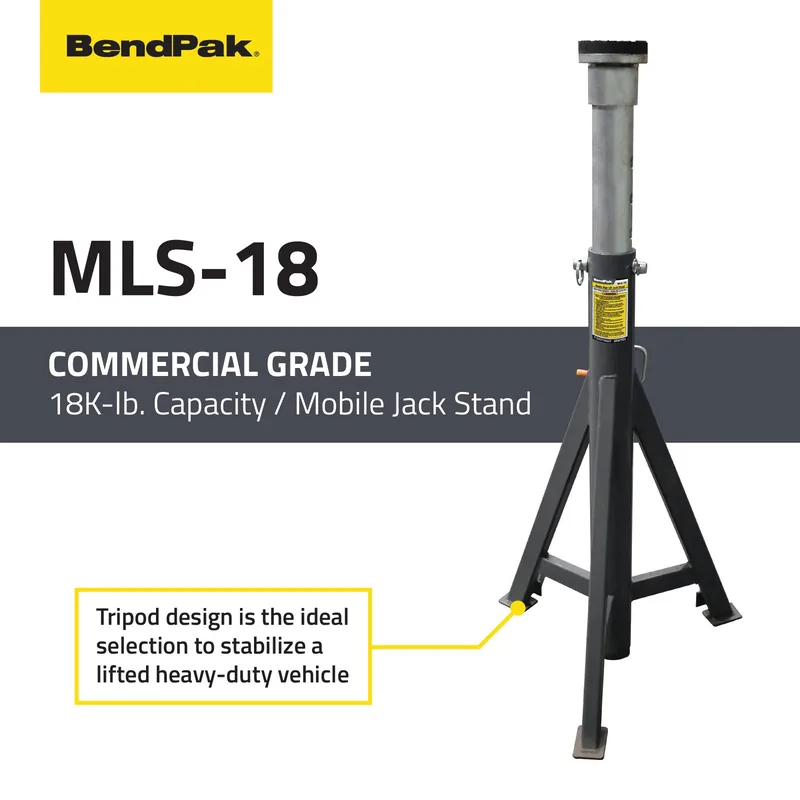 BendPak MLS-18 Mobile Jack Stand - 18,000-lbs. Capacity 2