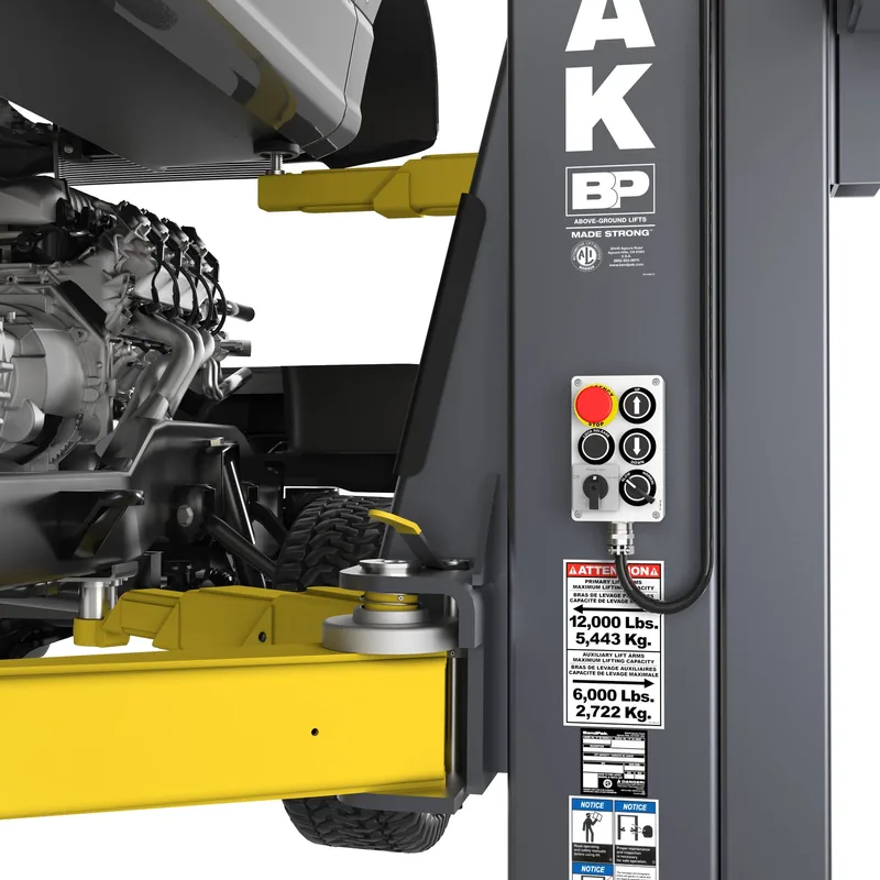 BendPak OctaFlex 12DPS Two-Post Car Lift - Auxiliary Lift-Assist Arms 2