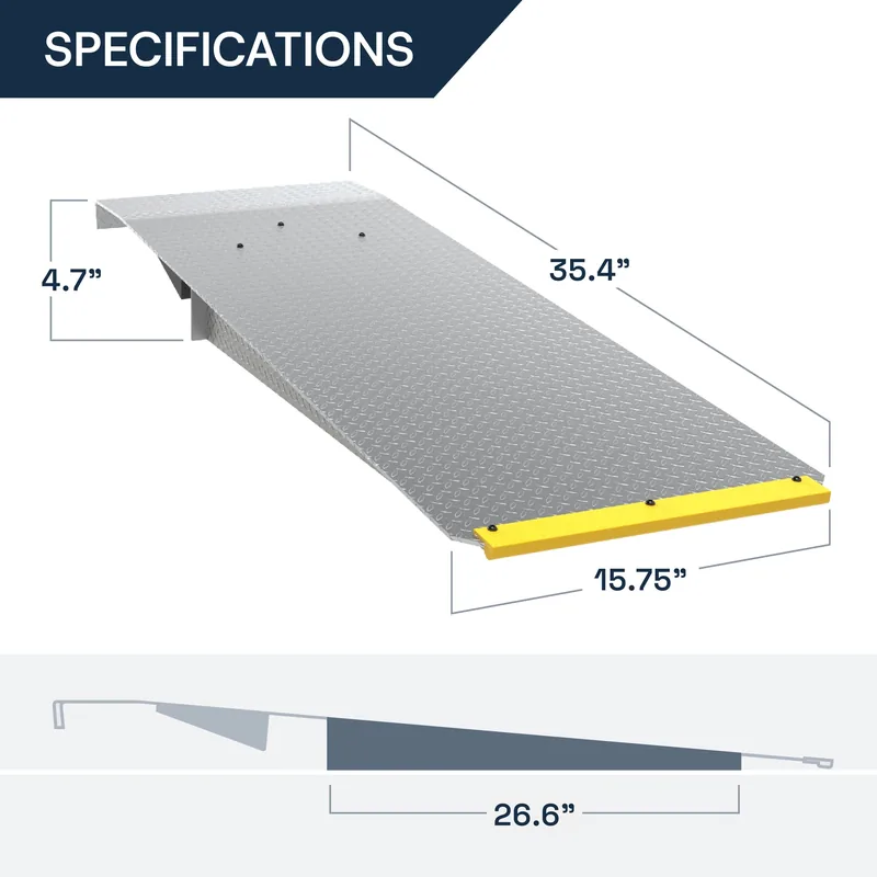 BendPak PL6000DC and PL6000DCX Extended Aluminum Drive-Thru Ramps - 36-inch - Set of 2 6