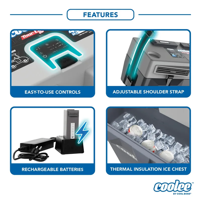 Cool Boss Coolee Tour LX Portable Air Cooler Golf Cart Companion 3