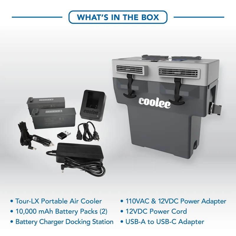 Cool Boss Coolee Tour LX Portable Air Cooler Golf Cart Companion 10