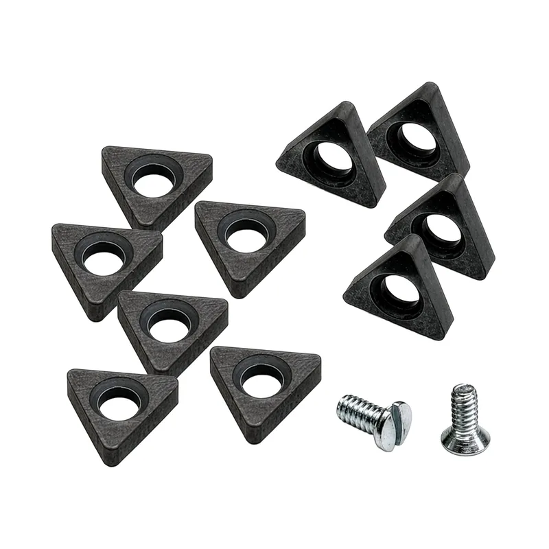 Ranger Positive Rake Carbide Cutting Tips with Screws - Set of 10