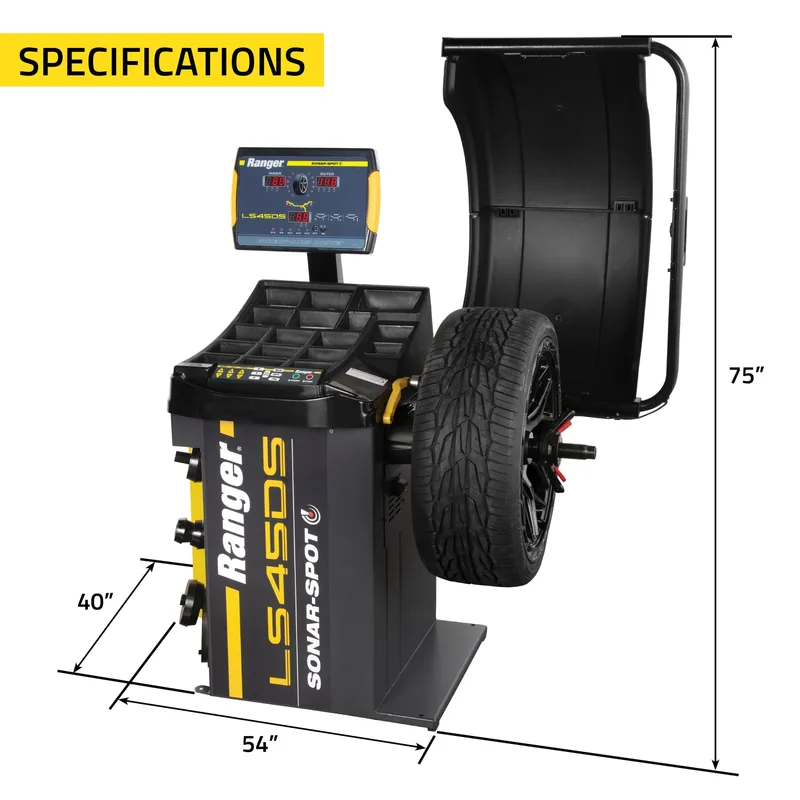 Ranger LS45DS Sonar 3D Laser-Spot Wheel Balancer 10