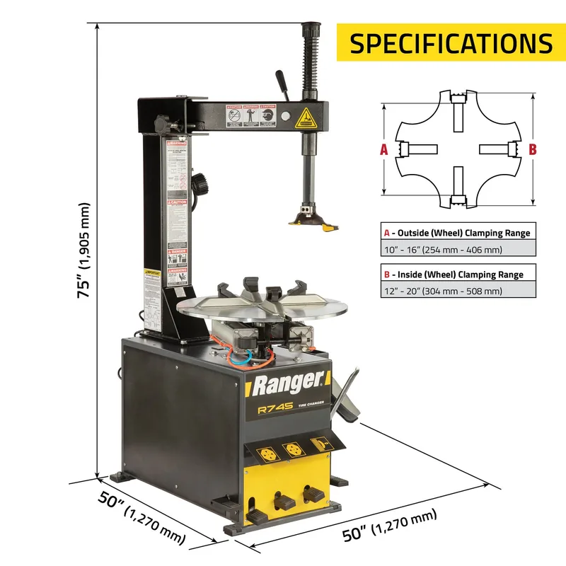 Ranger R745 Swing-Arm Tire Changer 9