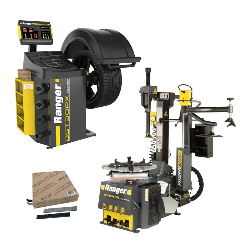 Ranger R76ATR Tilt-Back Tire Changer and DST30PX Wheel Balancer Package