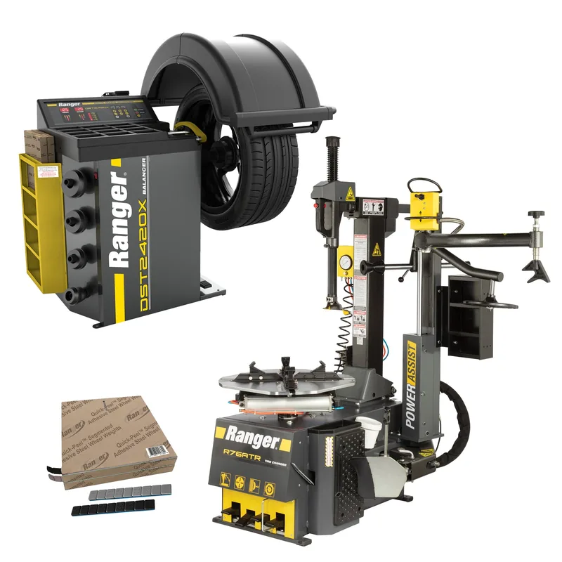 Ranger R76ATR-L Tilt-Back Tire Changer and DST2420X Wheel Balancer Package